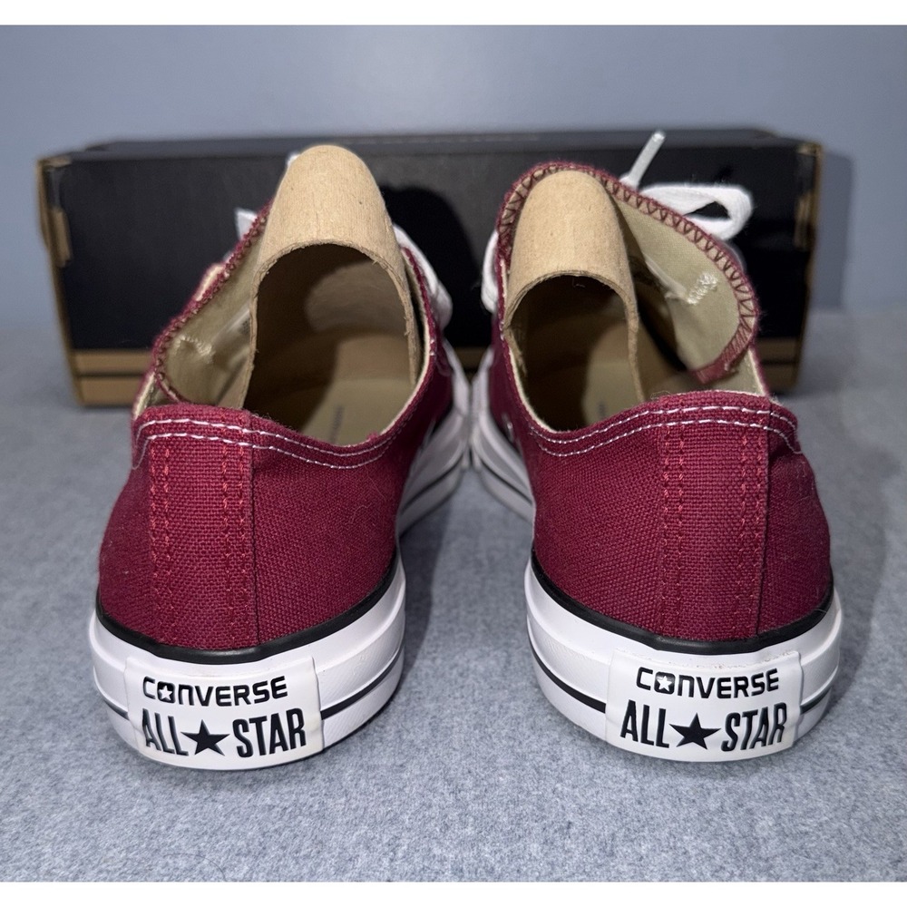 Converse Shoes Womens 8 M 6 Maroon Chuck Taylor All Star Canvas Low Top Sneakers - Picture 6 of 10